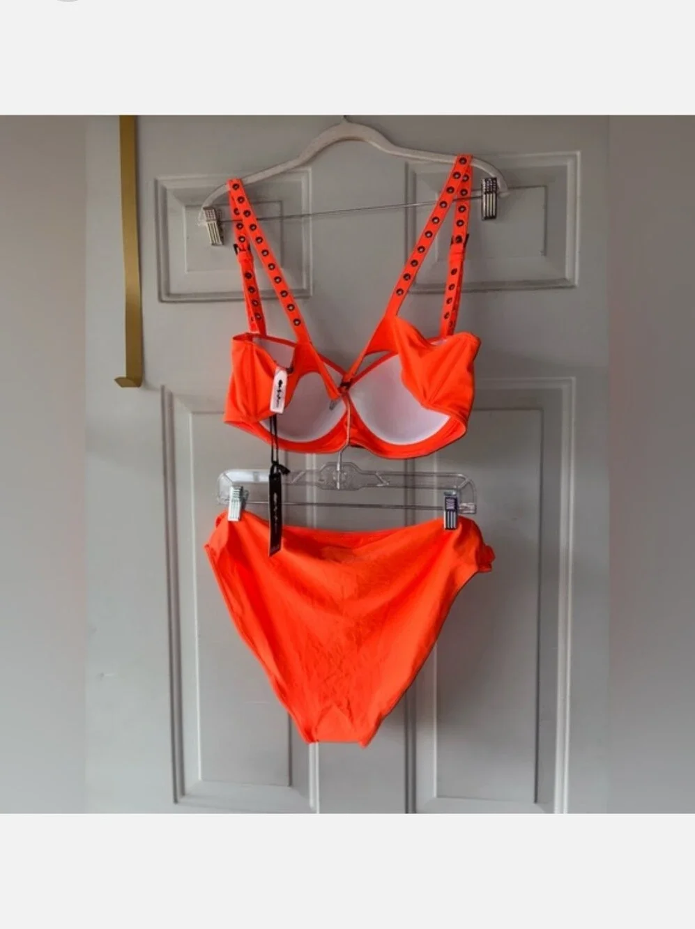 NWT DOLLS KILL 1X Sun Showers Buckle Bikini Set